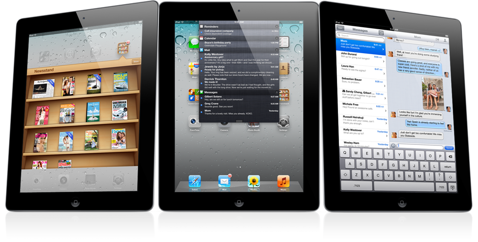 Ipad 2 Ios 5 - Apple Ipad 2 - Wi-fi - 16 Gb - Black - 9.7" (980x496), Png Download