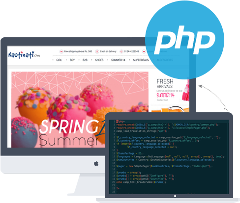 Php Websites (491x461), Png Download