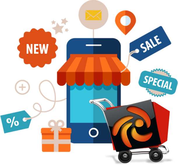 Leverage An Open Source Ecommerce Platform Tailored - E Commerce Site Png Icon (611x569), Png Download