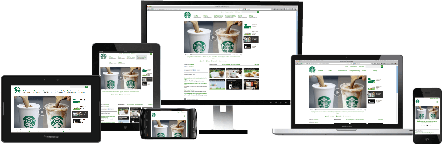 Starbucks Pagina Web (1000x325), Png Download