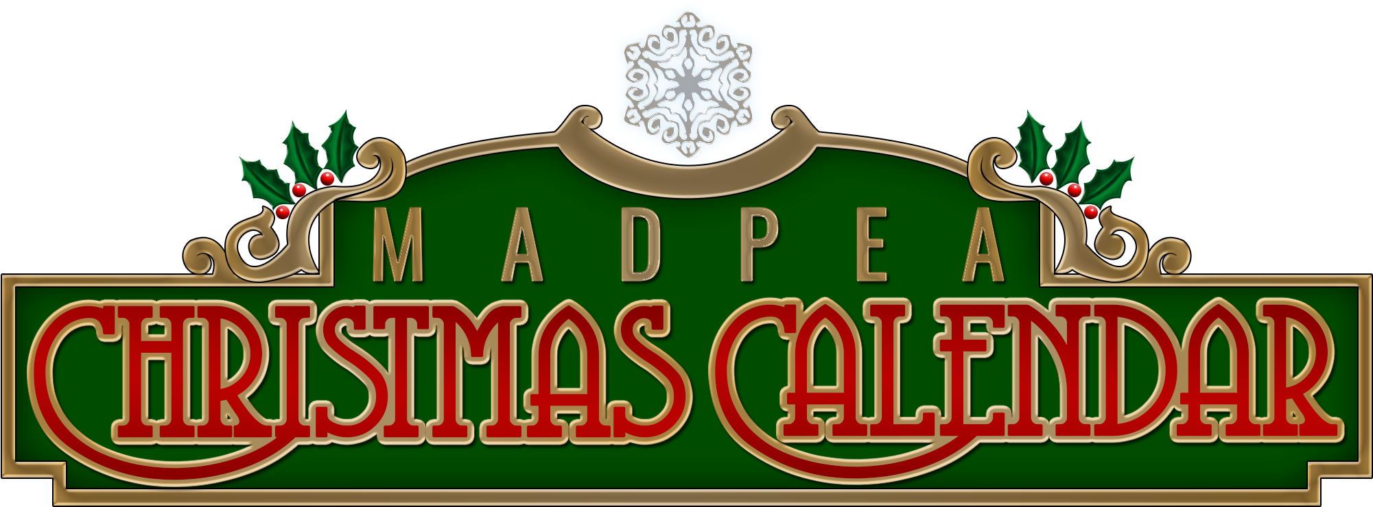 Christmas Calander Logo - Calendar (2048x843), Png Download