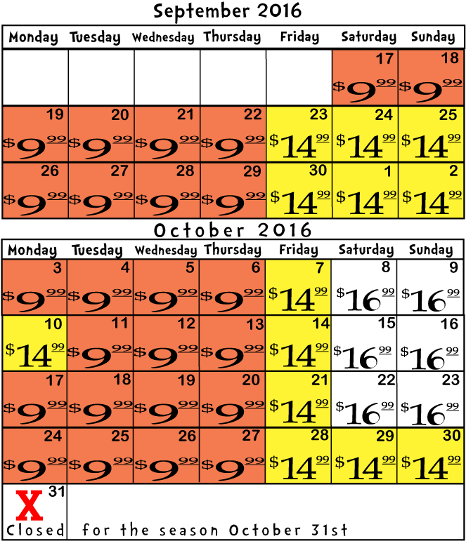 2016 Price Calendar - Bengstons Farm Coupon (700x784), Png Download