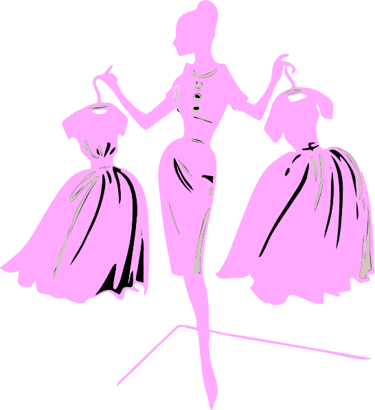 Fashion Clipart Fashion Modeling - Fashion Clip Art (546x598), Png Download