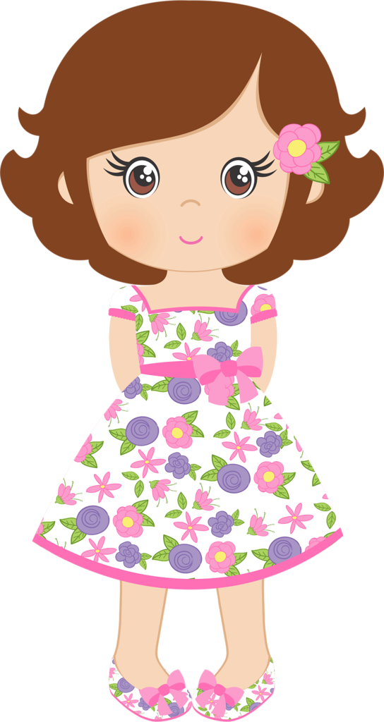 Girl Fashion Clipart At Getdrawings - Imagenes De Muñequitas Bonitas (544x1024), Png Download