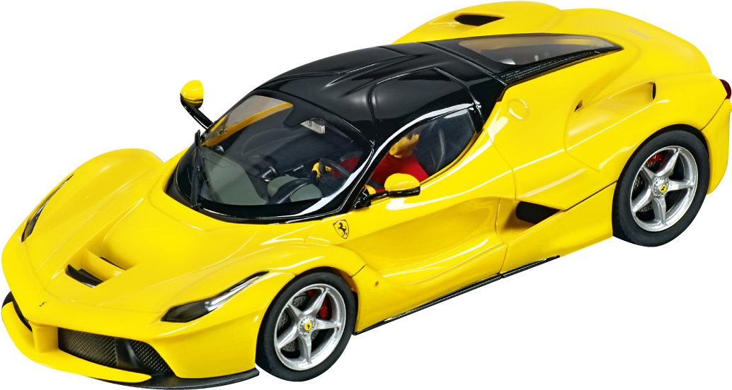 30681 Car Laferrari Yellow - Carrera Digital 132 Slot Cars - Laferrari - Yellow (1181x944), Png Download