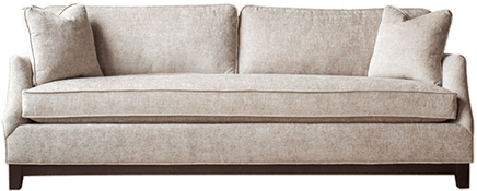 Sofa With Box Curve Back, Urban Scoop Arm, Metro Trim - Couch (450x450), Png Download
