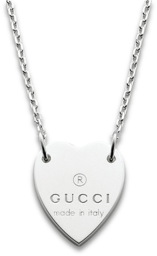 Necklace With Trademark Heart Pendent - Necklace (600x600), Png Download