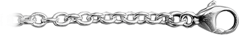 Standard View Of Fchca7-18 In White Metal - Chain (800x800), Png Download