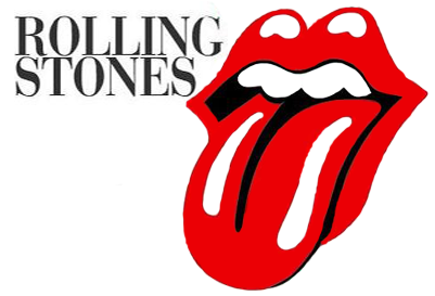 Rolling Stones Png - Rolling Stones Logo With Name (400x300), Png Download