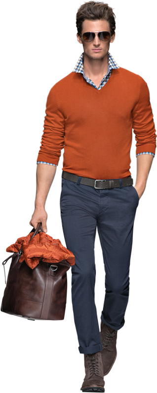 Hugo Boss Fall Winter 2013 2014 Mens Sportswear - Mens Dress Models Png (600x850), Png Download