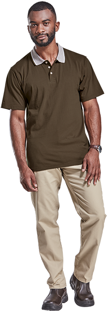 Mens Jacquard Collar Golfer Go170b - Ymc Hand Me Down Trouser (700x700), Png Download