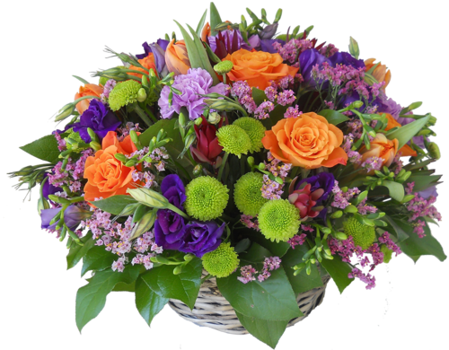 Bouquet Of Flowers Png Image - Букет Цветы Пнг (500x390), Png Download