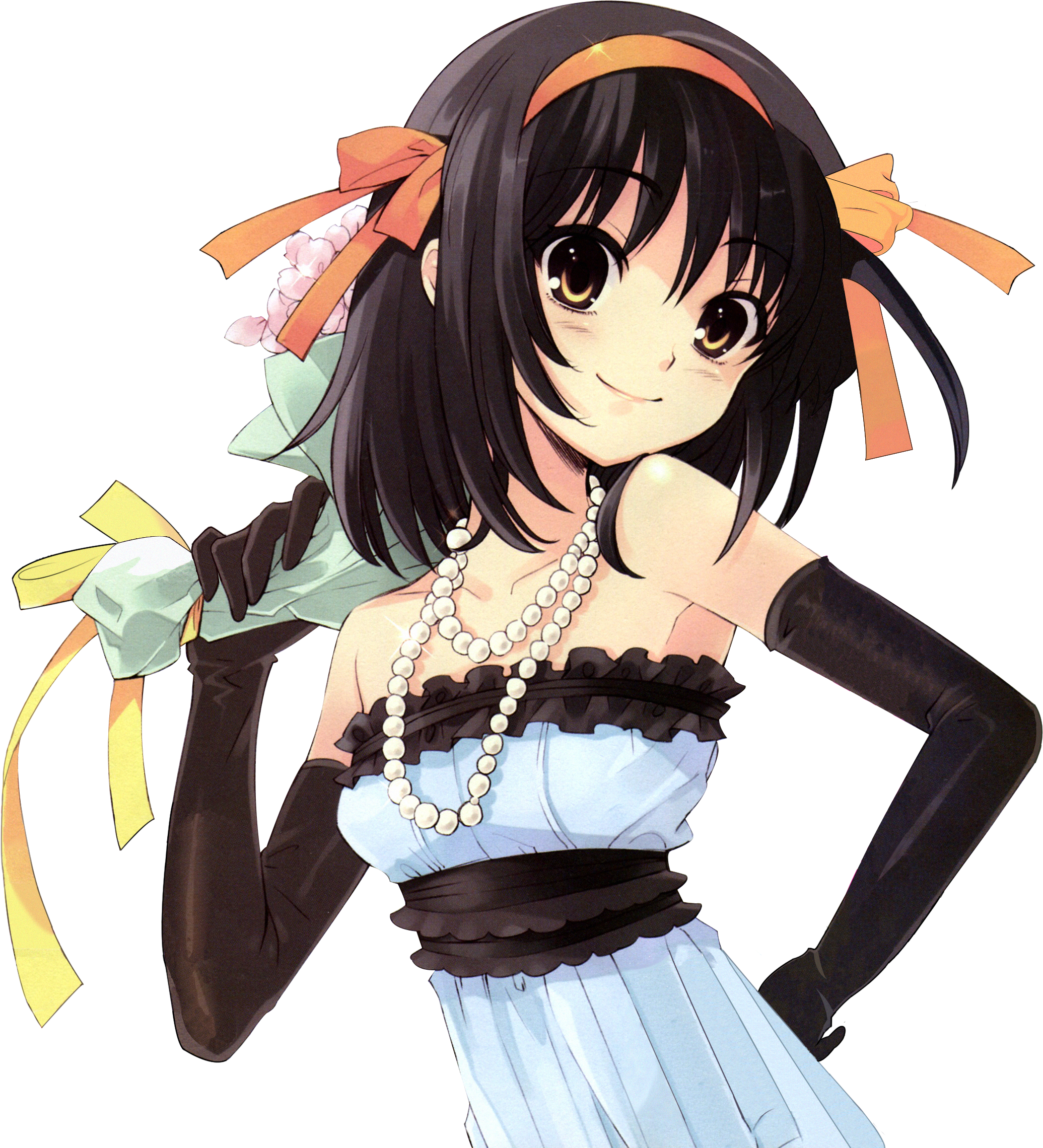 Download Larger Version - Haruhi Suzumiya (2447x3055), Png Download