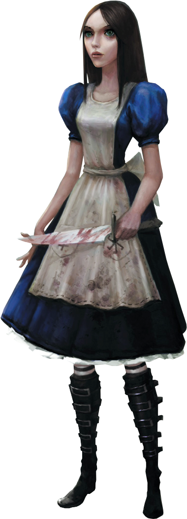 Classic Dress Concept - Alice Madness Returns Classic Dress (550x1054), Png Download