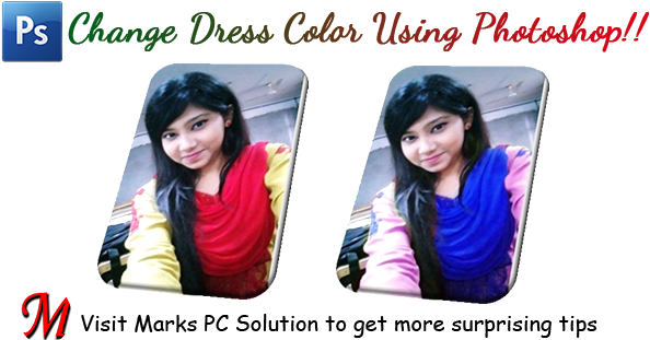Change The Color Of Dress Using Photoshop - The Dress (600x318), Png Download