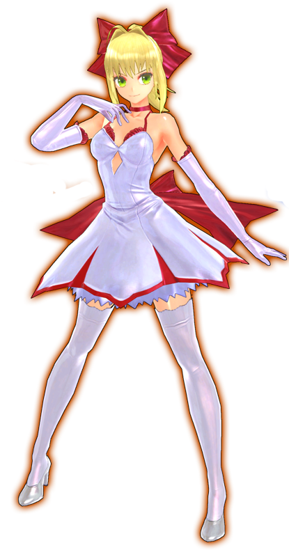 Fate Extella Neo Claudius's Pure Night Dress Dlc - Fate Extella Dlc Costumes (438x810), Png Download