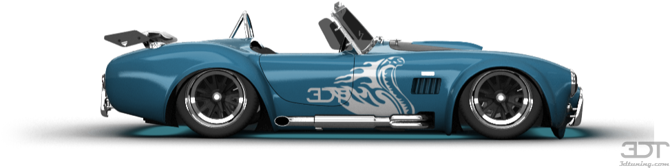 Blue Custom Shelby Cobra (1004x373), Png Download