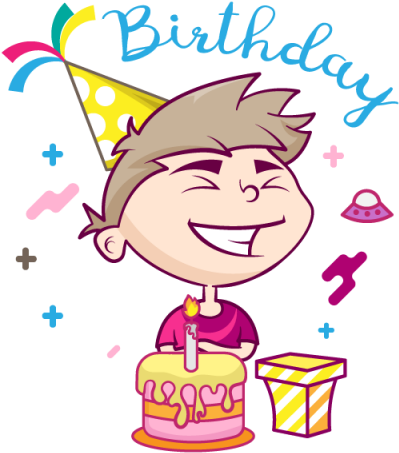 Birthday Card With Cute Boy, Birthday, Boy, Cartoon - การ์ด วัน เกิด เด็ก (640x640), Png Download