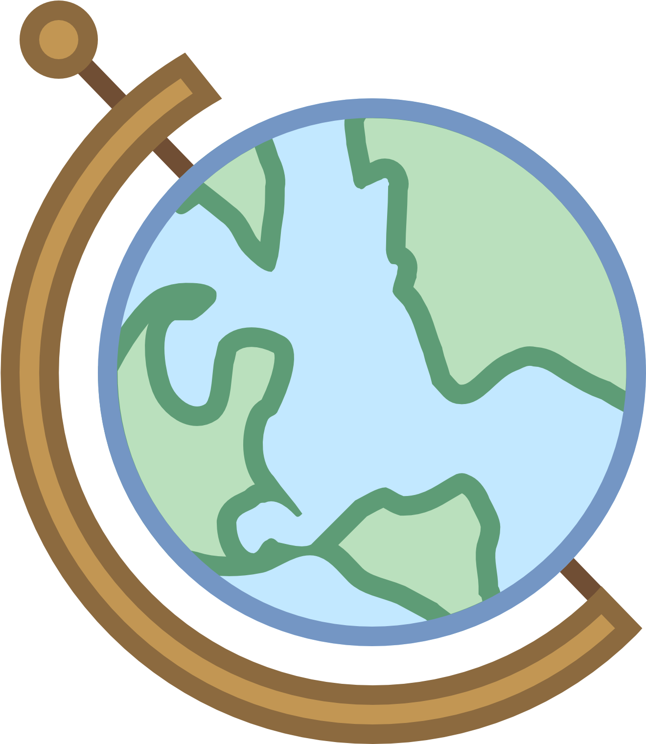 Globe Earth Icon - Mile End Tube Station (1600x1600), Png Download