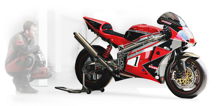 Crighton Racing Cr700p Rotary Engine Motorcycle - Rotary Engine Race (960x354), Png Download