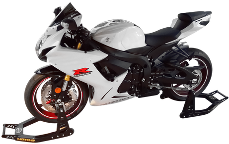 Moto-d "race" Stands Aluminum Combo - Motorcycle (460x345), Png Download