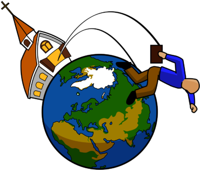 Globe Clipart Mission - Christian Missionary Clipart (400x343), Png Download