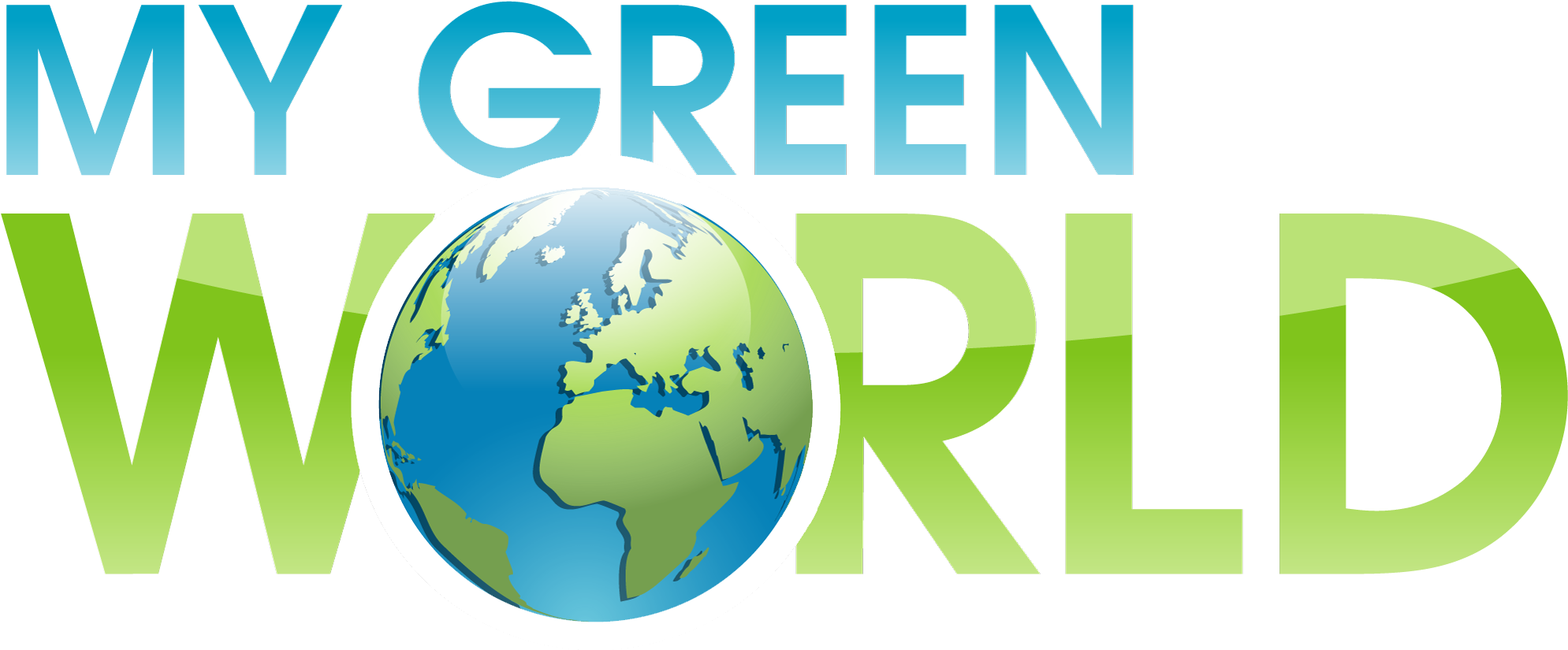 My Green World - Green World Logo (2000x828), Png Download
