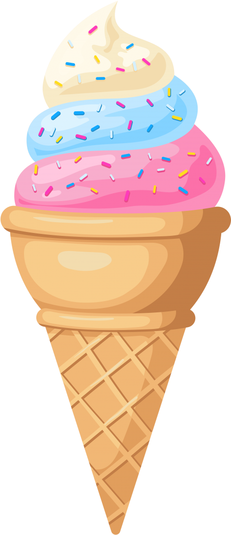 Ice Cream Cone Png Free Images Toppng - Ice Cream Waffle Vector (480x1112), Png Download