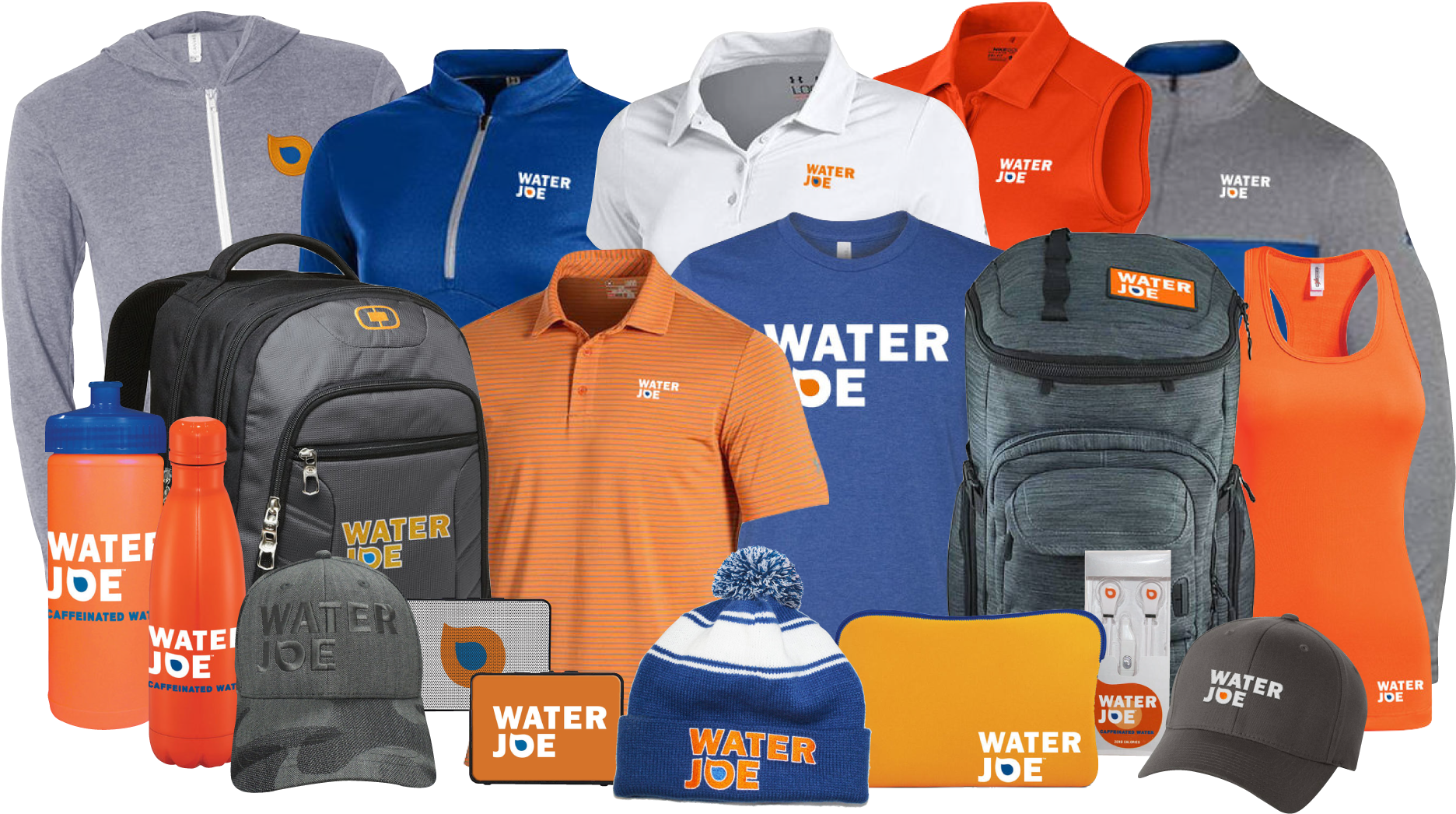 Wj18 Shopjoe Landingpageimage - Custom Ogio Grey/orange Colton Backpack (1920x1080), Png Download