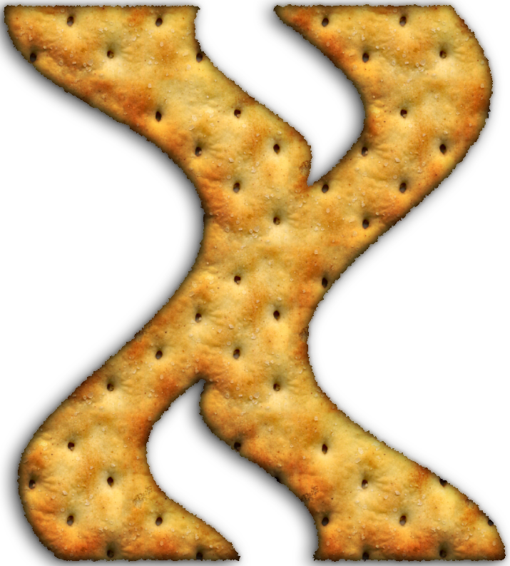 Alfabeto Hecho Con Galletas Saladas - Crackers (715x793), Png Download