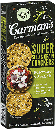 Rosemary & Sea Salt Super Seed & Grain Crackers - Carman's Classic Fruit & Nut Muesli 500g (470x470), Png Download