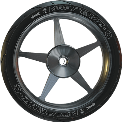 The Revz Tyre Has Been Designed With A Carefully Engineered - Bike Tyre Png Hd (415x403), Png Download