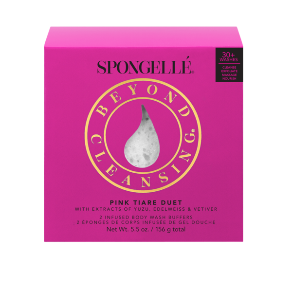 Boxed Duo - Pink Tiare - Spongelle Boxed Duo - Beach Grass (600x600), Png Download