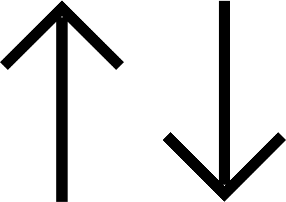 Png File - Upside Down Arrow Logo (980x694), Png Download