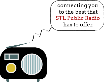 Connecting You To The Best That Stl Public Radio Has - St. Louis (414x329), Png Download