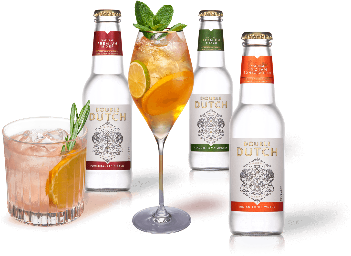 The Perfect Twin For Your Spirit - Double Dutch Cranberry Tonic Water (1449x1052), Png Download