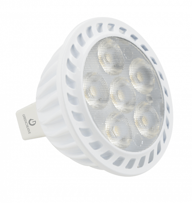 Green Creative Led Mr16 - Multifaceted Reflector (650x687), Png Download