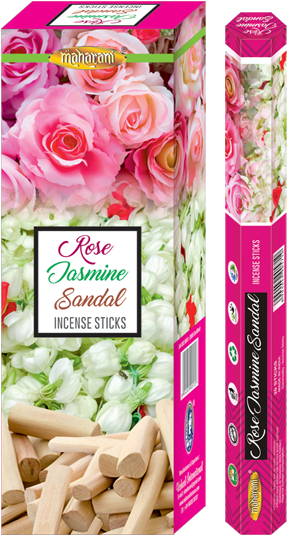 Rose Jasmine Sandal - Jasmine Incense Sticks (400x600), Png Download
