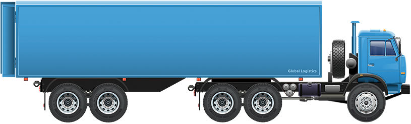 Truck Png - Truck Logistics Png (815x246), Png Download