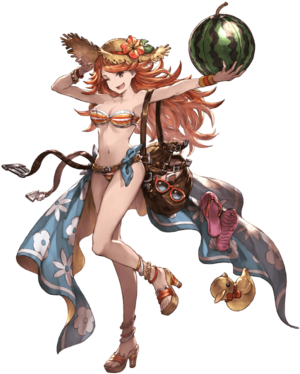 Mary A - Granblue Fantasy Artbook Scans (480x400), Png Download