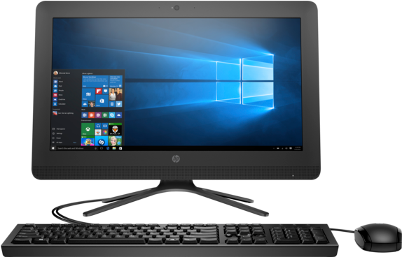 Hp All In One - Hp All In One 20 C225t (573x430), Png Download