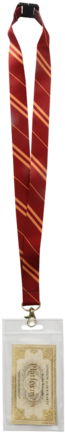 Gryffindor House Tie Lanyard & Ticket - Gryffindor (422x480), Png Download