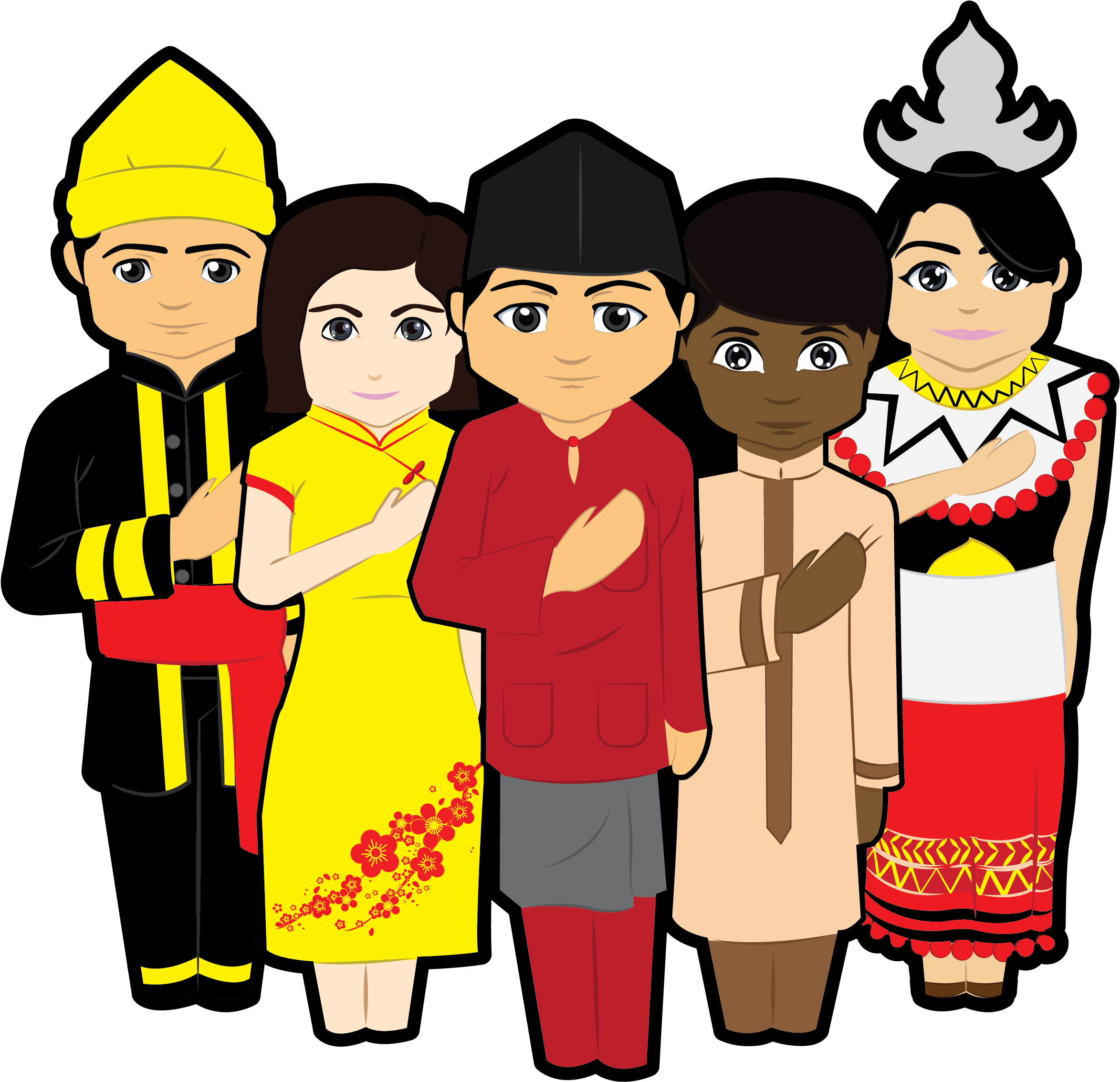 Thumb Image Malaysian Culture Cartoon (2660x3688), Png Download