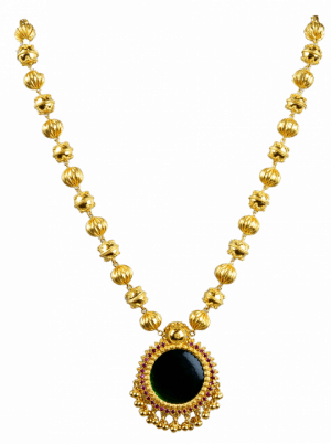 Pourvika N 0917-12 - Traditional Gold Ornaments Kerala (300x402), Png Download