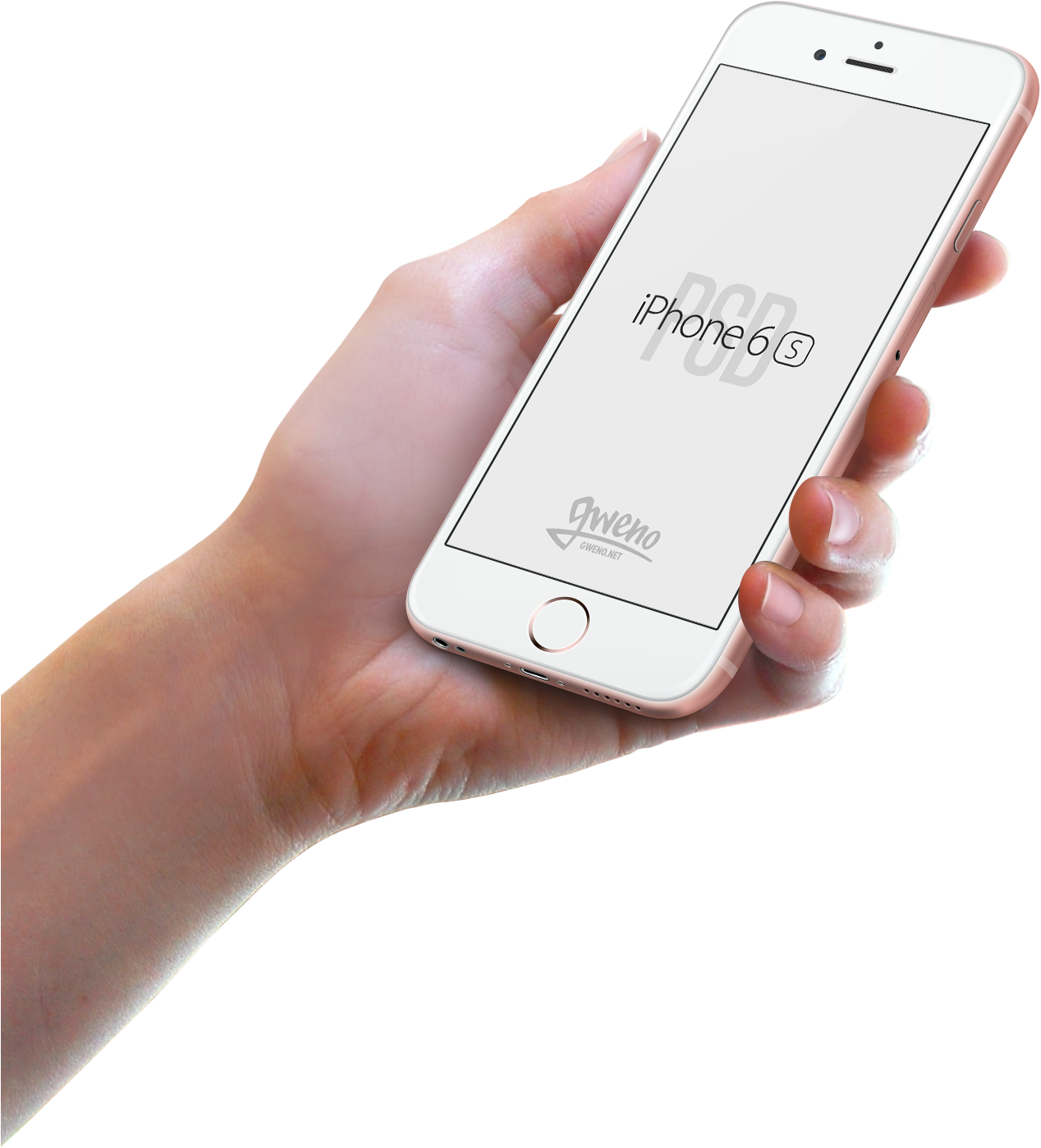 Iphone 6s Mockup Hand - Pohopa 4 Feet Tall Tower Bluetooth Speakers Simulation (1500x1500), Png Download