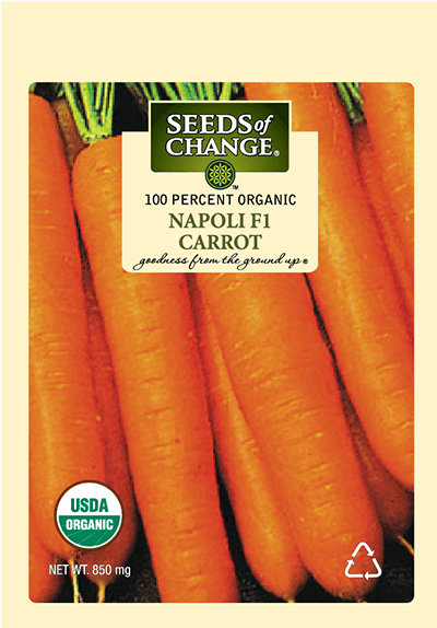 Organic Napoli F-1 Orange Carrot Seeds - Seeds Of Change 06069 Certified Organic Dill (573x573), Png Download
