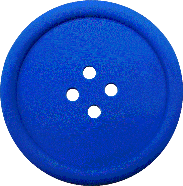 Blue Sewing Button With 4 Hole Png Image - Circle (731x740), Png Download