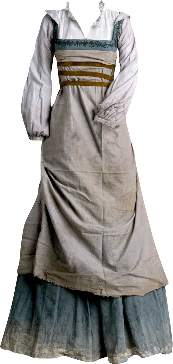 I Chose This Image Simply Because Of The Underlying - Beige Dress Simple Medieval (609x1231), Png Download