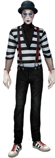 Male Carnival Mime Costume - Male Circus Halloween Costumes (258x535), Png Download