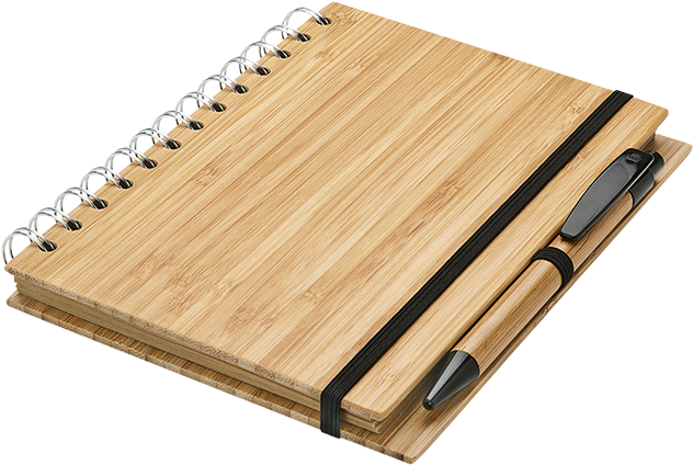 Bamboo Notebook And Pen Bf0033 - Notebook And Pen (700x700), Png Download